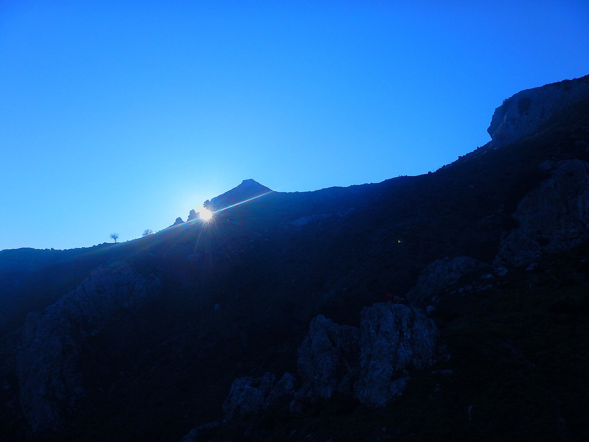 Equinox sunset over Sicily