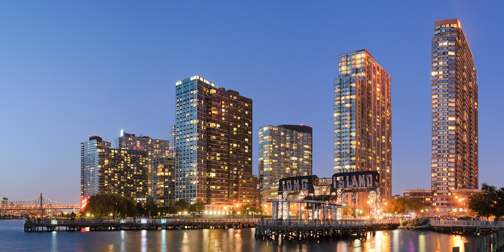 Long Island City panorama across the river